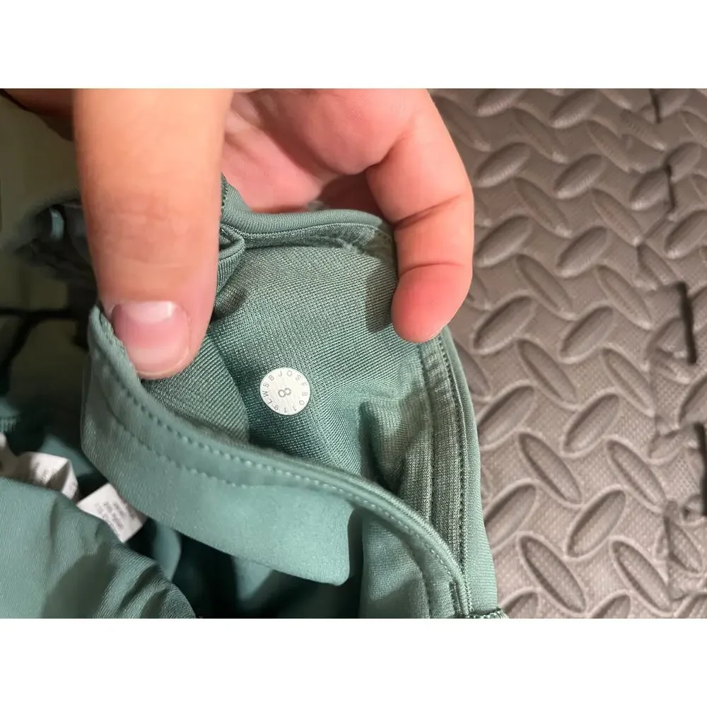 Lululemon Wunder Train‎ High Rise Tights Leggings Green Womens Size 8